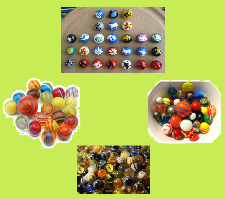 MaRécréation Bocal De Billes Titan Rouge & Orange - Grosses Billes Boulard Baleine Calots
